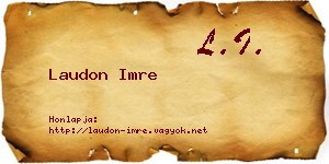 Laudon Imre névjegykártya