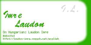 imre laudon business card